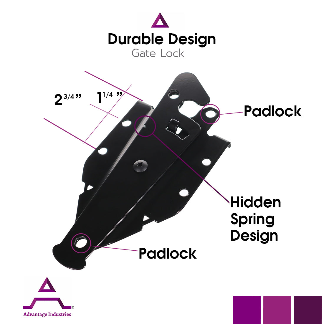 Advantage Industries Decorative Self-Closing Wood Latch (AD2010)