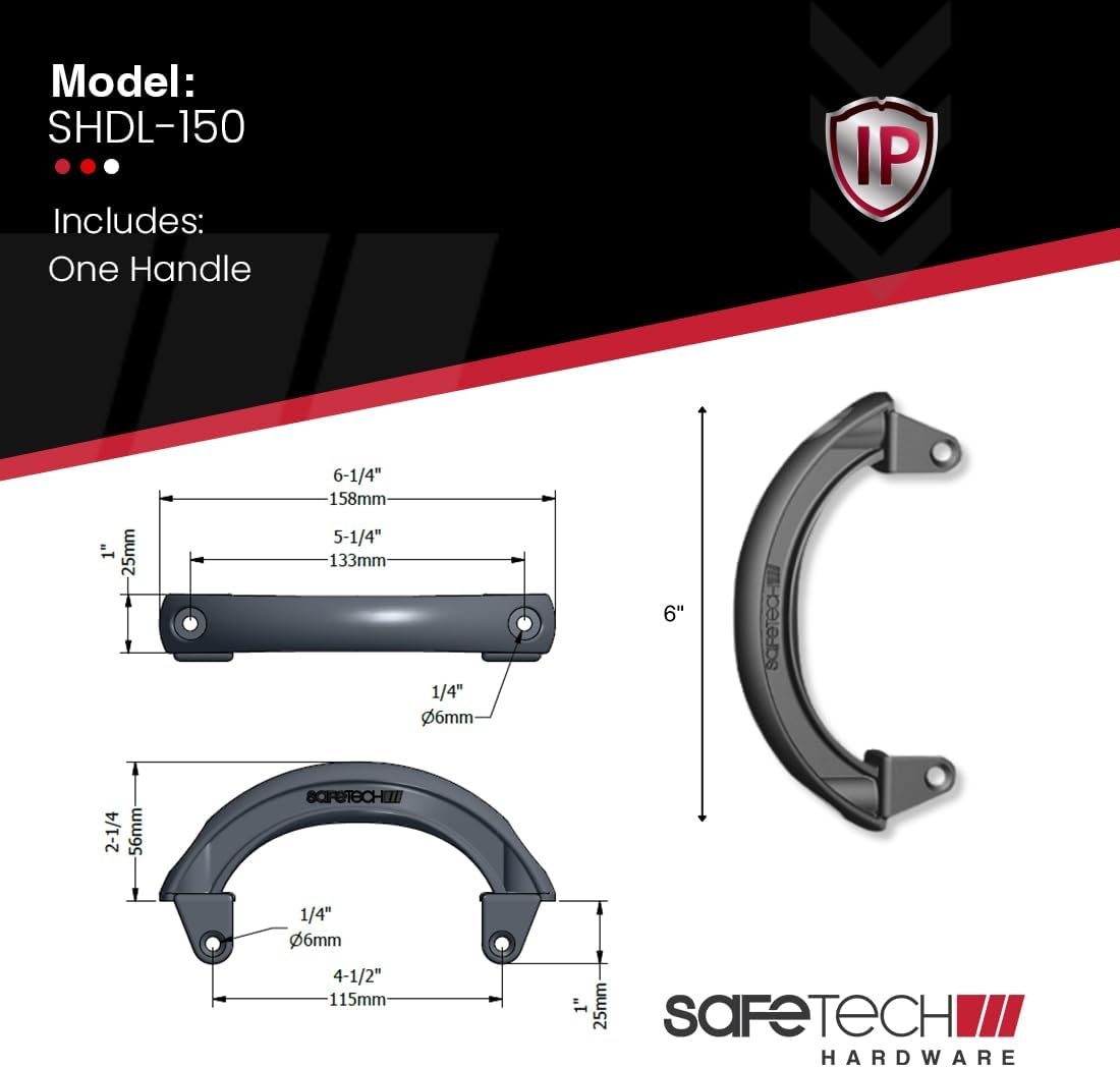 Safetech Hardware Polymer Pull Gate Handle (SHDL-150)