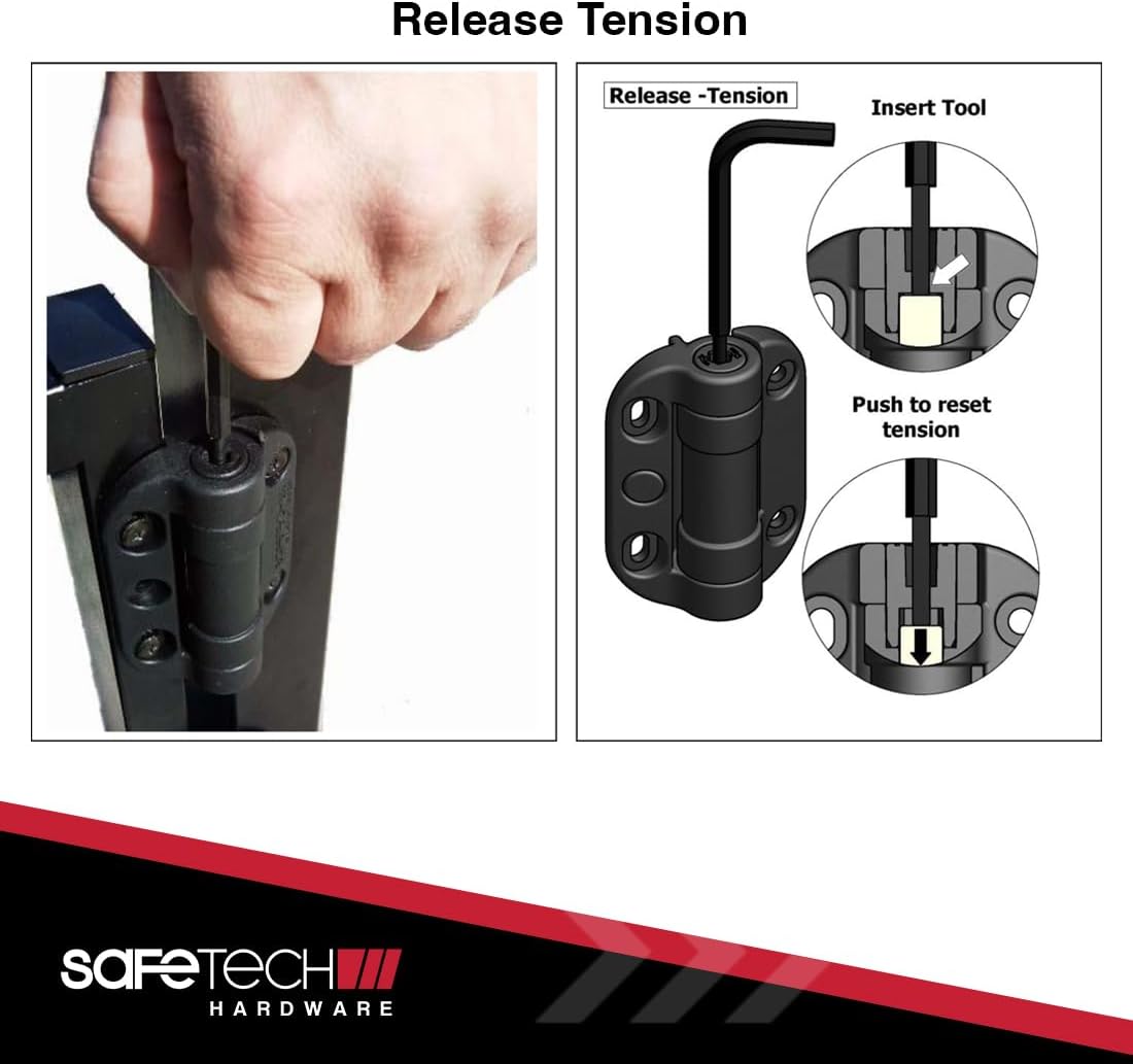 Safetech Hardware MegaKlik Self Closing Gate Hinge (SHH-135)